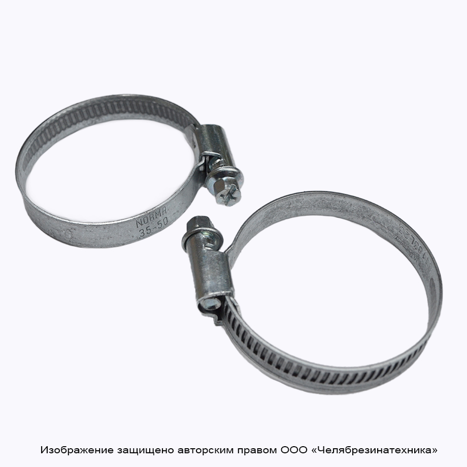 Хомут червячный  35-50, 9 мм ширина, Norma
