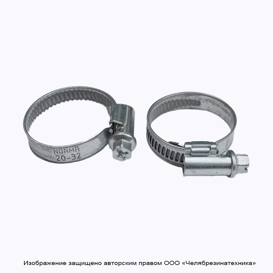 Хомут червячный  20-32, 12 мм ширина, Norma
