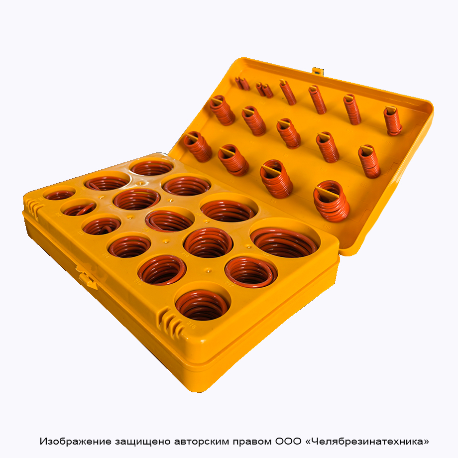 Набор колец силиконовых (386шт в кейсе, 30 наим.) Метр.