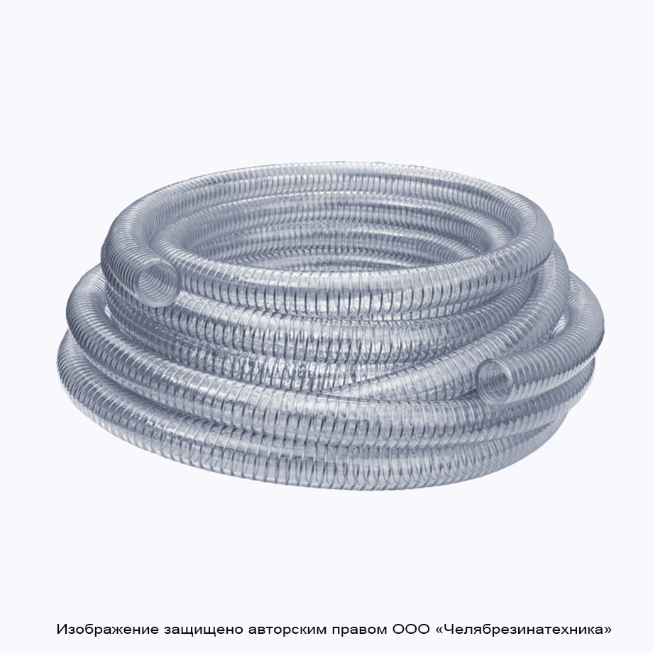Шланг ПВХ 25 мм. напорно-всасывающий  6атм, морозостойкий, универсальный, метал. спираль