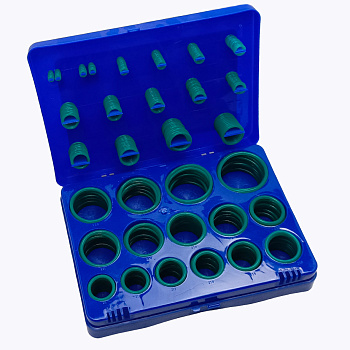 Набор колец силиконовых №4 (387 шт в кейсе) Дюйм.