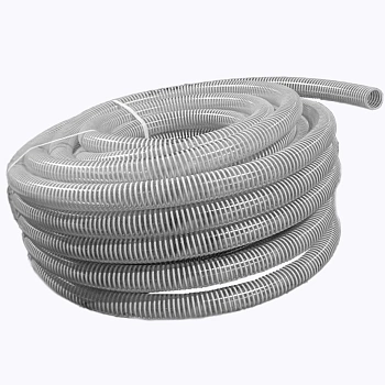 Шланг ПВХ 32 мм. напорно-всасывающий  10атм,  пищевой (класс П), ПРЕМИУМ, спираль ПВХ