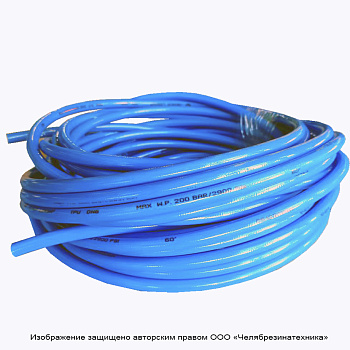 Рукав полиуретановый для автомоек    6х13  P=200 атм  синий ЛЕНСА