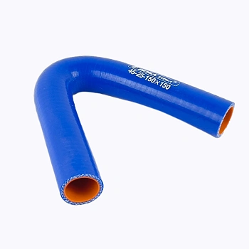 Патрубок силиконовый угловой 45°, d25, L150*150 ЛЕНСА