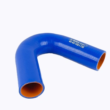 Патрубок силиконовый угловой 45°, d40, L150*150 ЛЕНСА