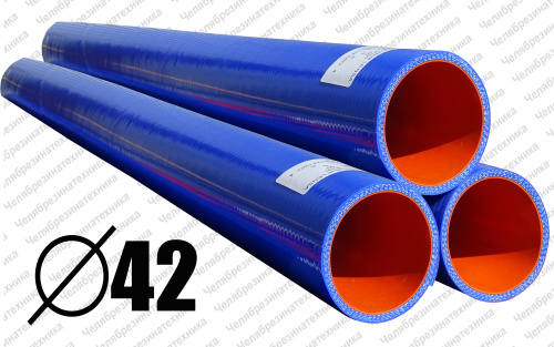 042 Патрубок силикон прямой, L1100, стенка 5мм, P=5 атм