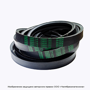 Ремень  2662 2HB La (2650 Lp) многоручьевой,  (К) (Зел.)