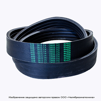 Ремень  3612 4HB La (3600 Lp) многоручьевой,  (К) (Зел.)