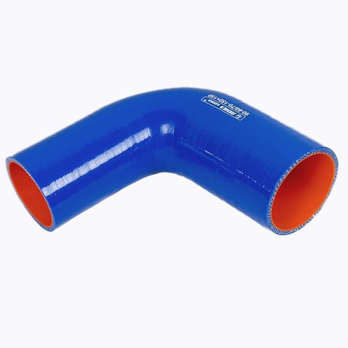 Патрубок силиконовый угловой с переходом 90°, d60/70, L150*150 ЛЕНСА хорошего качества. Оптом и в розницу по оптимальной цене