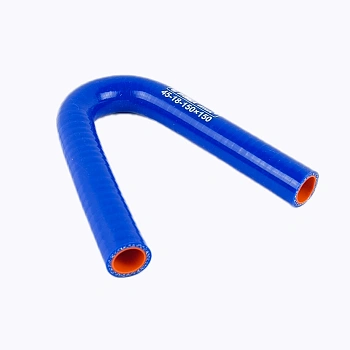 Патрубок силиконовый угловой 45°, d18, L150*150 ЛЕНСА хорошего качества. Оптом и в розницу по оптимальной цене